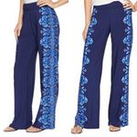 Lilly Pulitzer  navy Bal Harbour lightweight pull on pants size small B26 Photo 1