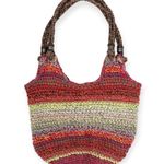 The Sak | Happy & Free Multi-Color Crochet Woven Leather Strap Boho Hobo Bag Photo 3