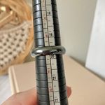 Black Gunmetal Masculine Band “Narcissa” Hematite Dark Ring Punk Goth Grunge Jewelry Photo 7