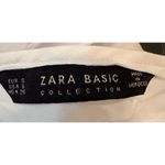 ZARA  Basic Women's White Ruffle Sleeve Cropped Blouse Size S Photo 9