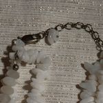 Three Strand Cross Necklace White Photo 5
