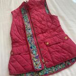 Lilly Pulitzer  Getaway Quilted Vest Hot Pink Sz S Small Photo 11