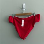 Boohoo  Red Tie Front and High Waisted Bikini Set Photo 6