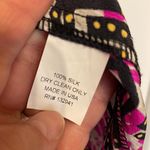 Amanda Uprichard Hot pink, Black, White & Yellow Geometric Print 100% Silk Dress Photo 2