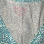 Lilly Pulitzer  Tropical Cotton Preppy Designer Printed Cat Cocktail Tee Small Photo 5