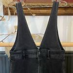 Free People A Line Wide Leg Cropped Plunging V Neck Denim Overalls - Sz 8 π§‘π Photo 3