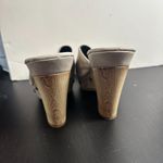 ELIZABETH STUART Studded Neutral Leather Platform Heels Sandals Wood Size 39 Tan Photo 10