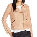 MINKPINK Women's Now Or Never Faux-Suede Multi Zipper Biker Bomber Jacket S Photo 0