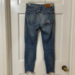 Moussy Vintage Selvedge Cropped Distressed Jeans Womens Size 23 Made In Japan Blue Photo 3