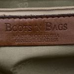 Boots 'N Bags Brown Leather Purse Bag 14x6x4.5 Colombia Footed Photo 1