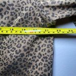 Chico's Women's size 2 / 12 / 14 Brown Cheetah Animal Print Button Down Shirt Photo 7