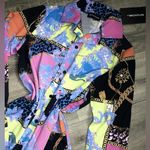 Pretty Little Thing PLT Patchwork Print Button-Up Photo 3