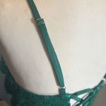 Women’s Green Fully Sequined Short Party Dress Ruffle Hem Corset Back Size 8 NEW Photo 7