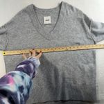 Aerie Sz S Sweater Oversized V-neck Knit Pullover Gray Soft Cozy Winter Women’s Photo 8