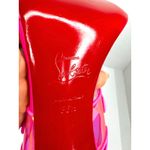 Christian Louboutin Pink Duniss PVC Transparent High Heel Sandals 100mm EU 36.5 Photo 3