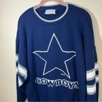 Vintage Barrel II Dallas Cowboys Football Sweater XL Blue Photo 1