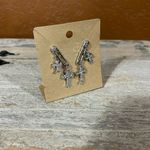New pierced earrings silver tone Photo 3