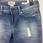 Replay women's 28 rip distressed stretch comfort "PEARL" jeans 29x32 29x30 29x29 Blue Photo 3