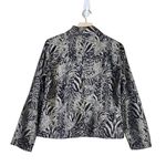 Chico's Womens S 100% Silk Animal Print Open Front Blazer Photo 1