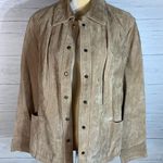 Coldwater Creek tan suede leather jacket womens size 1X Photo 9