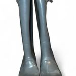 Hunter Original Tall Gloss Rain Boots Women’s Size 8M Gray Waterproof W23616 Photo 0