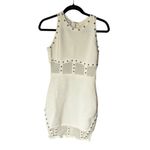 Bebe Gwen Studded Corset Dress XS Ivory Sleeveless Party Cocktail White Photo 3