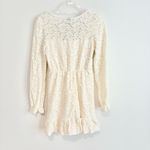 Wild Fable  Dress Mini Ruffle Lace Overlay Long Sleeve V‎ Neck Ivory XS Photo 1