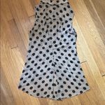 Sans Souci Polka Dot Asymmetrical Sleeveless Button Blouse Photo 5