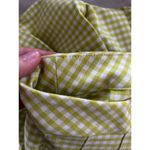 Aritzia Sunday Best Lime Green & White Gingham Pleated Mini Skirt Size 2 Photo 4