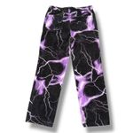Jaded London  Womens Black Purple Lightning Print Jeans W30 Photo 4