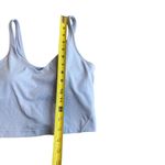 Lululemon  Women’s 6 Align Crop Tank Top Light Blue Linen‎ Pastel Built In Bra Photo 6