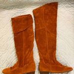 Vegan suede over the knee boots. VGUC Brown Size 7 Photo 0