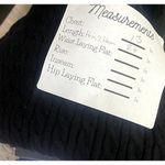 ZARA  Fitted Bodycon Cable Knit Square Neck Sweater Tank Mini Dress S Black Photo 7