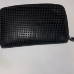 PINK - Victoria's Secret PINK BY VICTORIA SECRET Black Perforated Wallet/Wristlet Small and Chic Photo 2