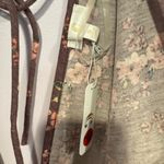 Charming Charlie NWT flowy open back purple floral short sleeve strappy shirt Photo 1