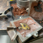 Turquoise and sterling sand casted eagle cuff bracelet Silver Photo 6