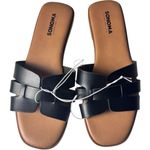 Sonoma Women's Low Heel Black Sandals Sz 6 NWT Photo 1