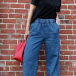 Everlane  The Easy Jean Blue Wide Leg Organic Cotton Size 6 Photo 0