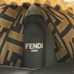 Fendi Rockoko Combat Boots Knit Sock High Top FF Motif Photo 9