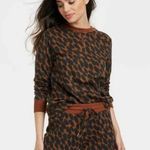Stars Above Animal Leopard Print Soft Fleece Sweatshirt - Dark Brown Size XS Photo 12