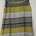 Old Navy A-Line Skirt with Gray and Yellow Stripes Photo 0