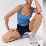 Free people movement smockin hot blue workout Tank align Alo bustier full length Size M Photo 0