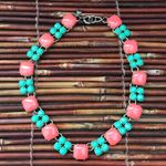J.Crew  Colorful Choker Style Necklace Lucite Photo 4