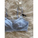 Aerie Real Power Wireless Push Up Joy Convertible Lace Bra Size 34C Light Blue Photo 5