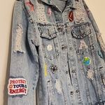 Denim Jacket for Football Mom with Football Photo 4