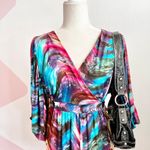 Vintage Galaxy Print Babydoll Top 2000s Whimsical Tumblr Indie Sleaze XL Photo 1