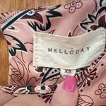 MELLODAY Layered Tiered Ruffle Chiffon Pink Paisley Lined Mini Dress Size XS Photo 4