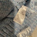 Derek Heart NWT  Size L Oversized Cropped V Neck Pointelle Cardigan Light Blue Photo 7