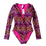 Trina Turk NWT!  Echo Long Sleeve Ring Front One Piece Paddle Suit - Size Medium Photo 6