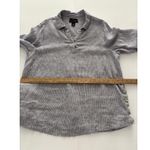 Tahari  Linen Blouse Size 1X  Blue Pinstripe Tunic Side Buttons Comfort Coastal Photo 10